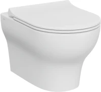 Комплект Унитаз подвесной VitrA Zentrum Round 7786B003-0075 безободковый + Крышка 801-003-019 с микролифтом + Инсталляция Grohe Rapid SL 38772001 3 в 1 с кнопкой смыва