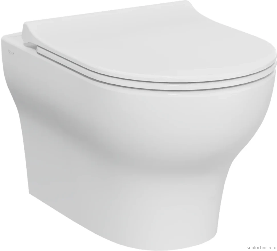 Комплект Унитаз подвесной VitrA Zentrum Round 7786B003-0075 безободковый + Крышка 801-003-019 с микролифтом + Инсталляция Grohe Rapid SL 38772001 3 в 1 с кнопкой смыва