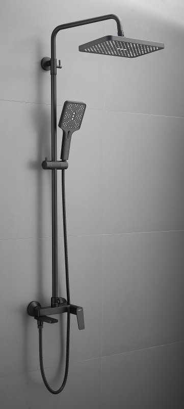 Душевая стойка BELZ B715 B24715-7 матовая черная