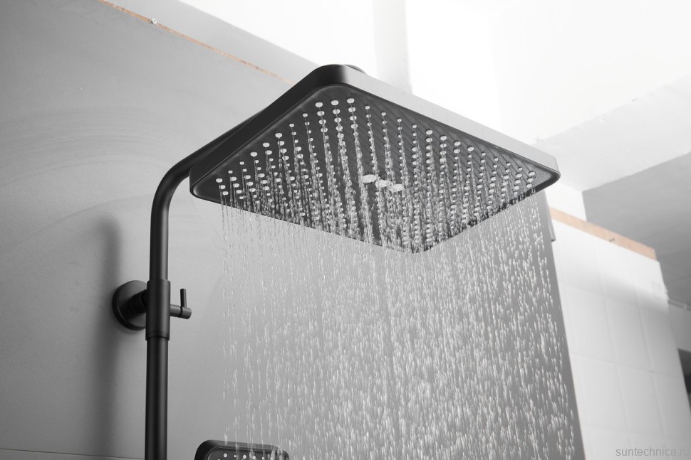 Душевая стойка BELZ B715 B24715-7 матовая черная