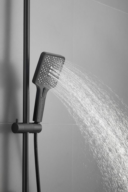 Душевая стойка BELZ B715 B24715-7 матовая черная