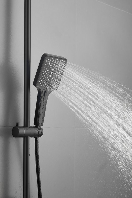 Душевая стойка BELZ B715 B24715-7 матовая черная