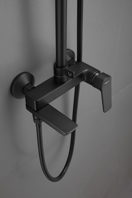 Душевая стойка BELZ B715 B24715-7 матовая черная