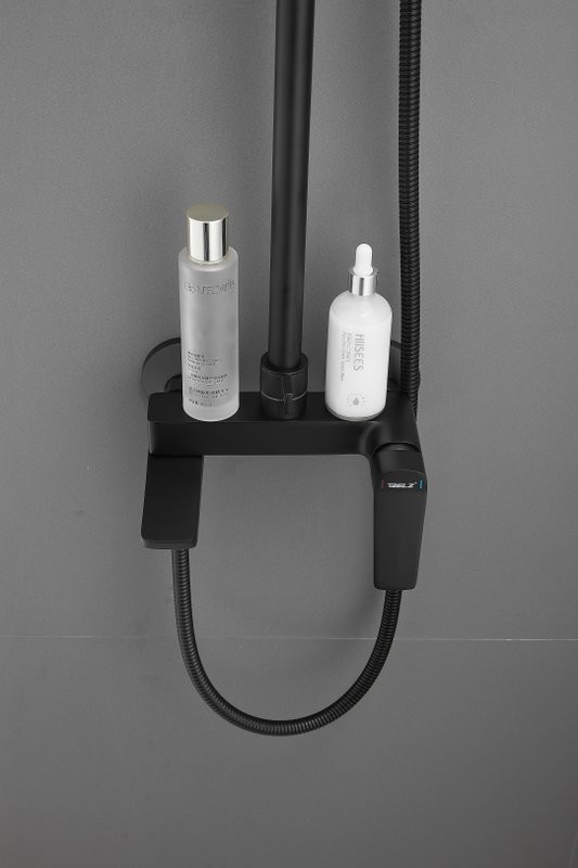 Душевая стойка BELZ B715 B24715-7 матовая черная