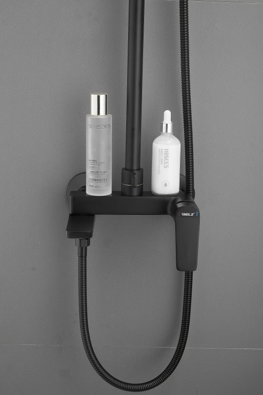 Душевая стойка BELZ B715 B24715-7 матовая черная