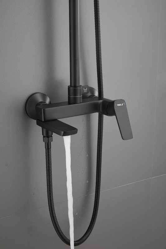 Душевая стойка BELZ B715 B24715-7 матовая черная