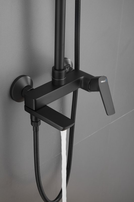 Душевая стойка BELZ B715 B24715-7 матовая черная