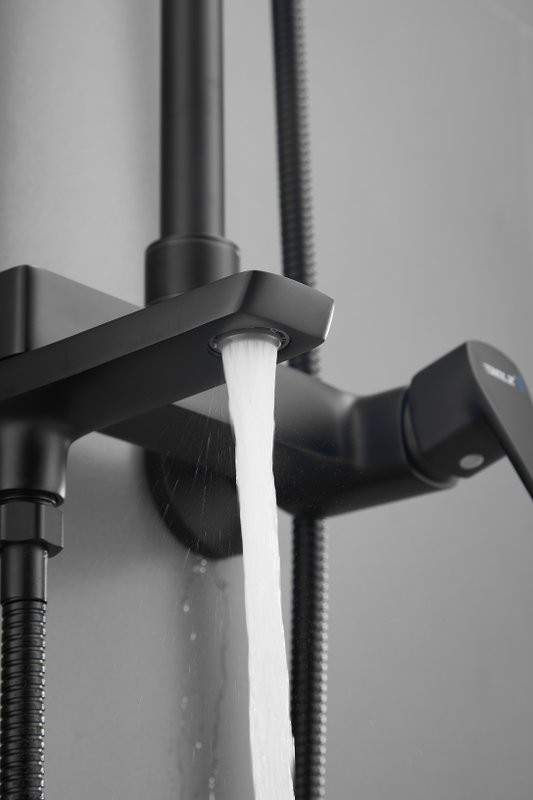 Душевая стойка BELZ B715 B24715-7 матовая черная