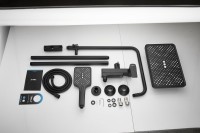 Душевая стойка BELZ B715 B24715-7 матовая черная