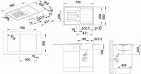 Мойка кухонная Blanco Zia 45S 514732 антрацит