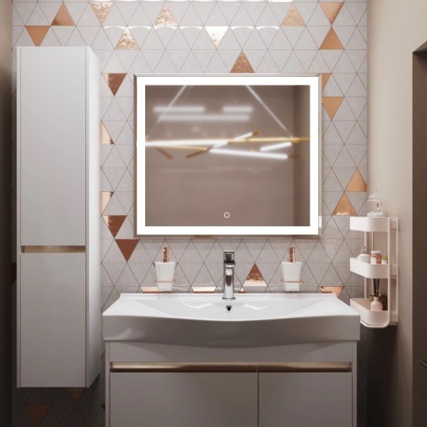 Зеркало Mixline Минио 80 с подсветкой