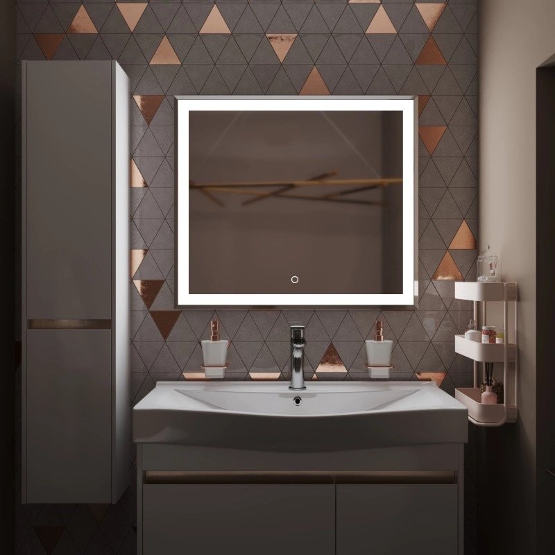 Зеркало Mixline Минио 80 с подсветкой