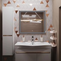 Зеркало Mixline Минио 80 с подсветкой