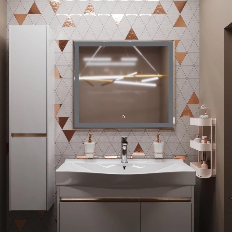 Зеркало Mixline Минио 80 с подсветкой