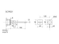 Смеситель для раковины Sancos Linn, вороненая сталь, SC9021GG