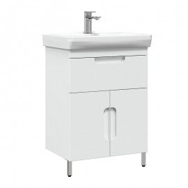 Тумба под умывальник Мадейра Н 55-01, Белый глянцевый (1)