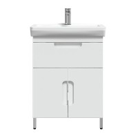 Тумба под умывальник Мадейра Н 55-01, Белый глянцевый (1)