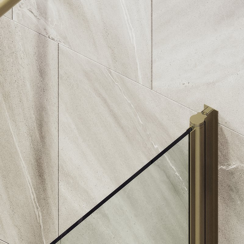 Шторка на ванну Maybahglass MGV-782-2 70x140, профиль бронза, стекло прозрачное