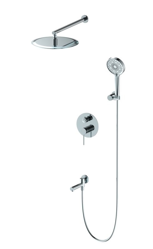 Душевой комплект Wonzon & Woghand WW-88939017-CR С ВНУТРЕННЕЙ ЧАСТЬЮ, хром