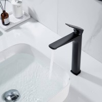 Смеситель для раковины высокий Shevanik S4211H, черный Смеситель для раковины высокий Shevanik S4211H, черный