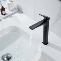 Смеситель для раковины высокий Shevanik S4211H, черный Смеситель для раковины высокий Shevanik S4211H, черный