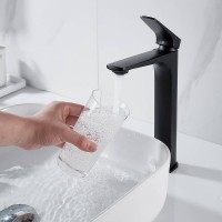 Смеситель для раковины высокий Shevanik S4211H, черный Смеситель для раковины высокий Shevanik S4211H, черный