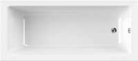 Акриловая ванна Cezares Plane Solo Mini 170x75 см, пристенная, белая, с каркасом