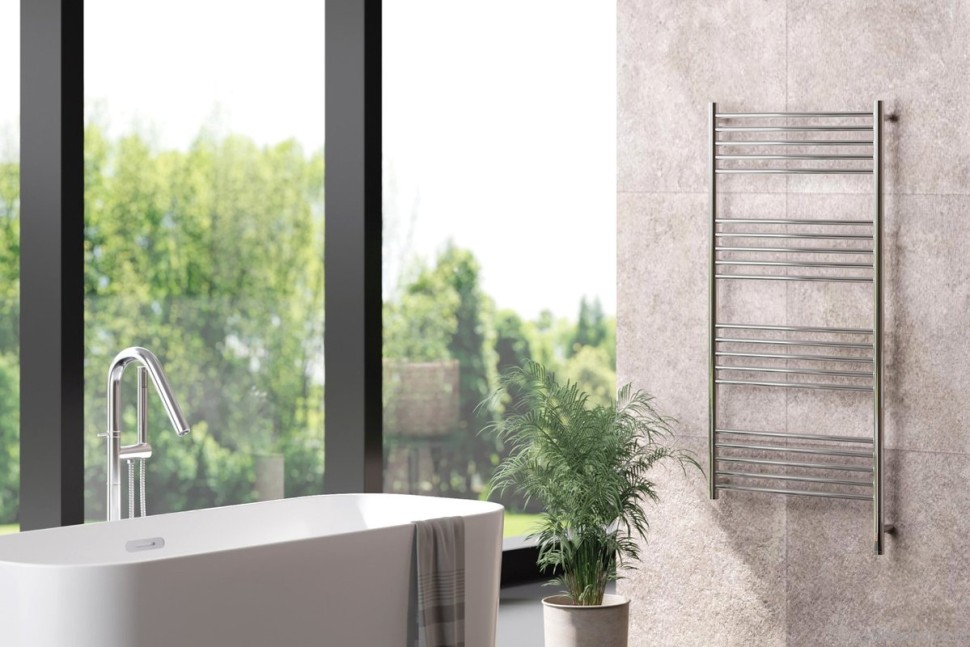 Полотенцесушитель электрический Сунержа Богема 3.1 00-6005-1260 130x65 см, подключение справа, без покрытия, лесенка