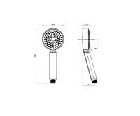 Душевая лейка Olive'S D177 хром