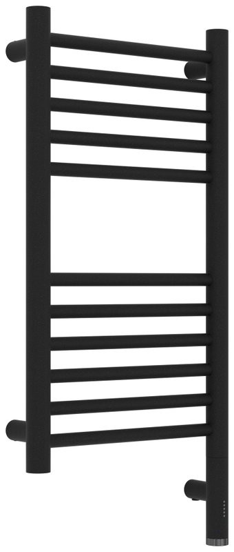 Полотенцесушитель электрический Сунержа Богема 3.1 15-6005-6030 70x35 см, подключение справа, темный титан муар, лесенка