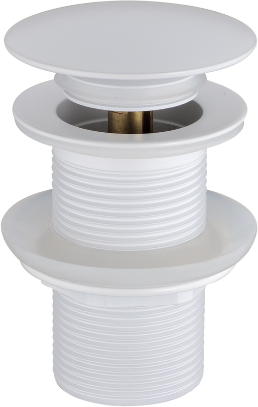 Донный клапан для раковины Boheme 612-MW без перелива, matt white