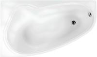 Акриловая ванна Vagnerplast Avona L 150x90 см, угловая, левая, пристенная, белая, асимметричная, с каркасом