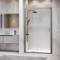 Душевая дверь в нишу RGW Passage PA-14 Gr 140 см, профиль серый, стекло прозрачное