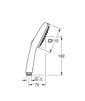 Ручной душ GROHE Tempesta Cube 110, 3 режима, хром (27572003) Ручной душ GROHE Tempesta Cube 110, 3 режима, хром (27572003)