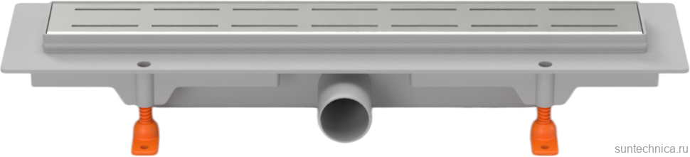 Душевой трап (лоток) MCH Chudej Line CH450L 45 см, решетка хром, с сифоном