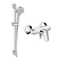 Душевой комплект Смеситель для душа Hansgrohe Logis 71600000 + Гарнитур Vernis Blend 26275000 хром