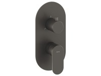 Встраиваемый смеситель для душа и ванны Ravak Eleganta EL 068.20GB.O3 брашированный графит