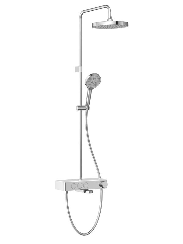 Душевая стойка VitrA Core Round A47309EXP с термостатом, хром