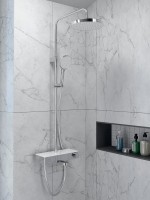 Душевая стойка VitrA Core Round A47309EXP с термостатом, хром