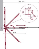 Шторка на ванну BelBagno Luce VF-11-80/145-C-NERO профиль матовый черный, стекло прозрачное