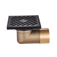 Душевой трап Raglo R606.10.06 10x10, в пол, с сухим затвором, черный