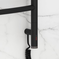 Полотенцесушитель электрический Сунержа Галант 3.1 15-6001-1060 110x65 см, подключение справа, темный титан муар, лесенка