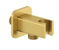 Шланговое подключение Kludi A-QA 65568N0-00 с держателем, брашированное золото Шланговое подключение Kludi A-QA 65568N0-00 с держателем, брашированное золото