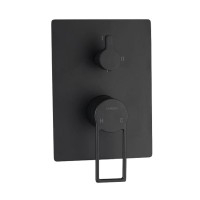 Встраиваемый смеситель для душа и ванны Caprigo Kub 54-051-ner черный