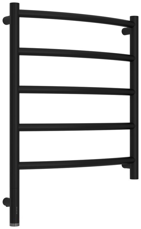 Полотенцесушитель электрический Сунержа Галант 3.1 31-6000-6050 70x55 см, подключение слева, матовый черный, лесенка