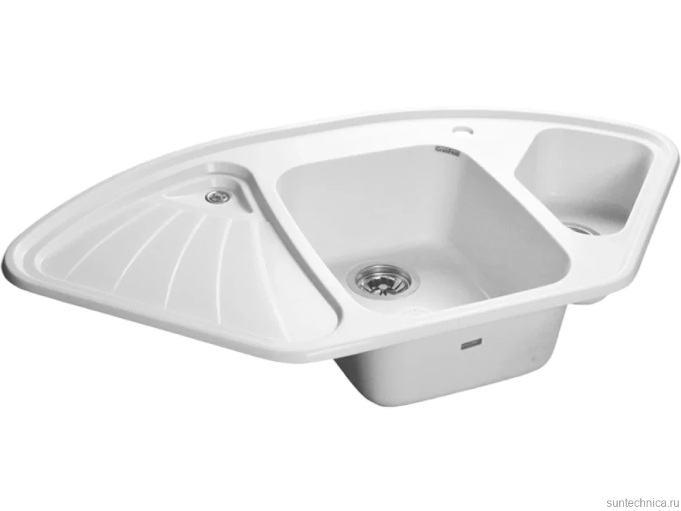 Мойка кухонная GranFest Corner C-1040 E иней