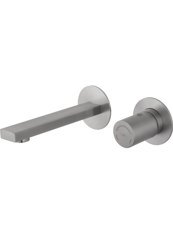 Смеситель для раковины Wonzon & Woghand WW-105-BS С ВНУТРЕННЕЙ ЧАСТЬЮ, брашированный никель