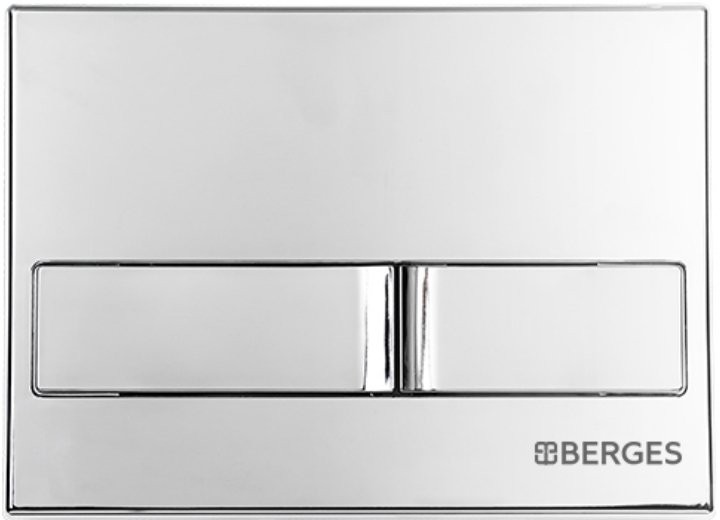 Система инсталляции для унитазов Berges Novum L3 с кнопкой смыва хром