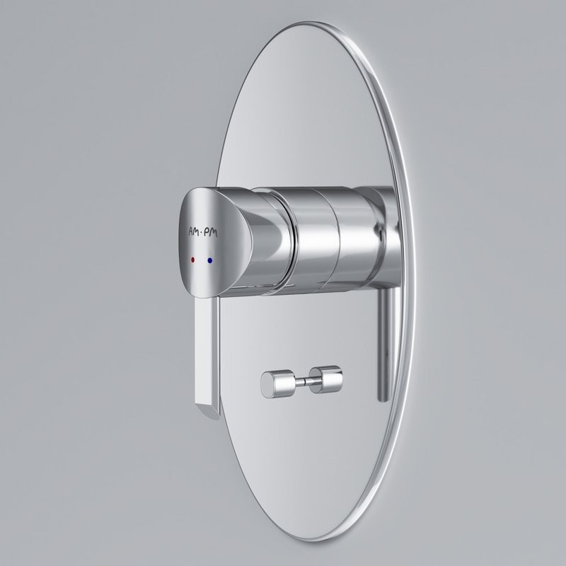 Встраиваемый смеситель для душа и ванны AM.PM Awe F1585000 С ВНУТРЕННЕЙ ЧАСТЬЮ