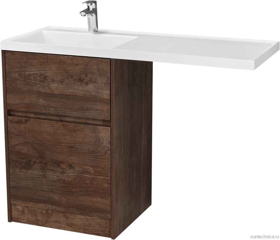 Тумба с раковиной AQUATON Лондри 60 L, дуб кантри